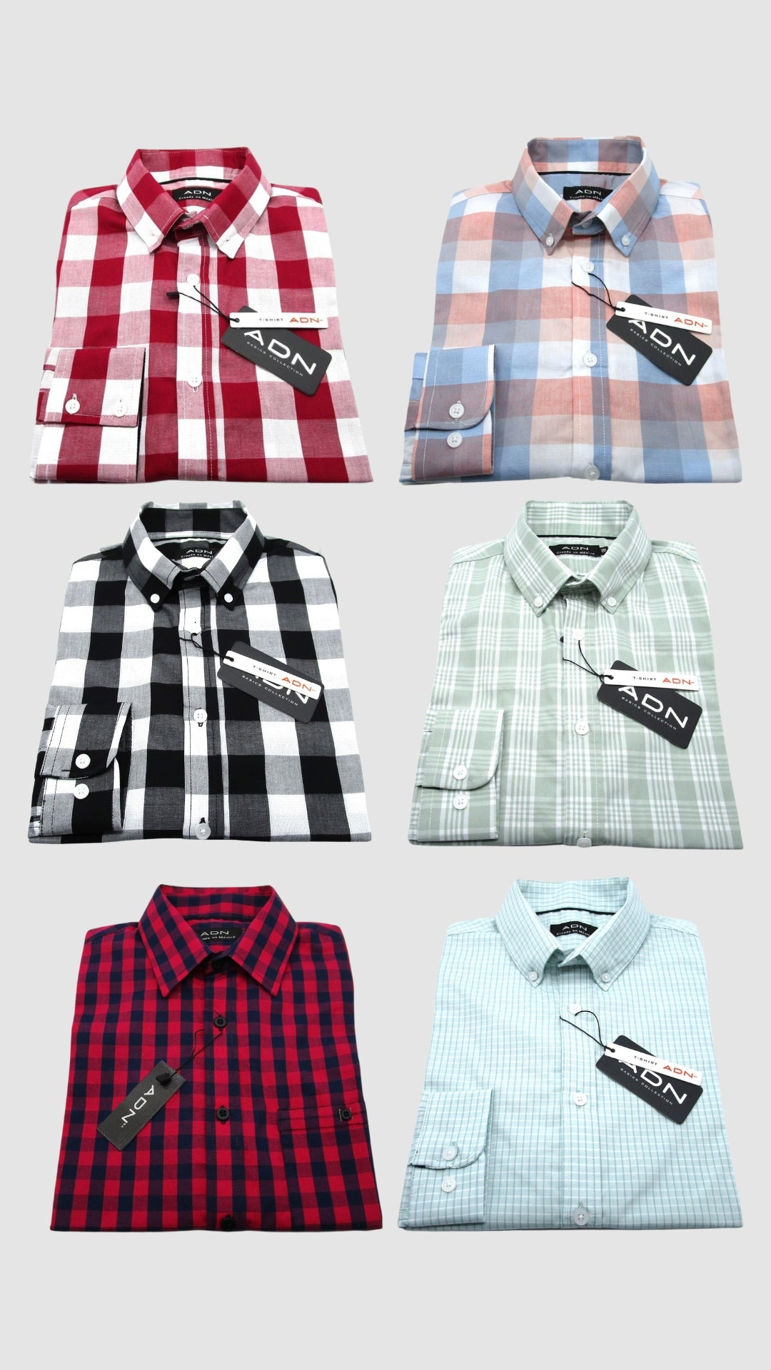 Camisas manga larga - cuadros
