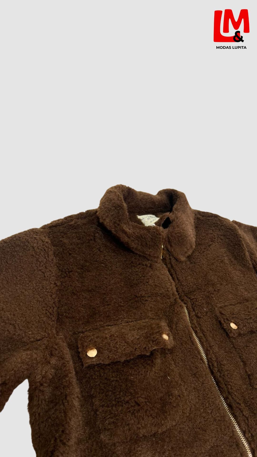 Chamarra tejido peluche