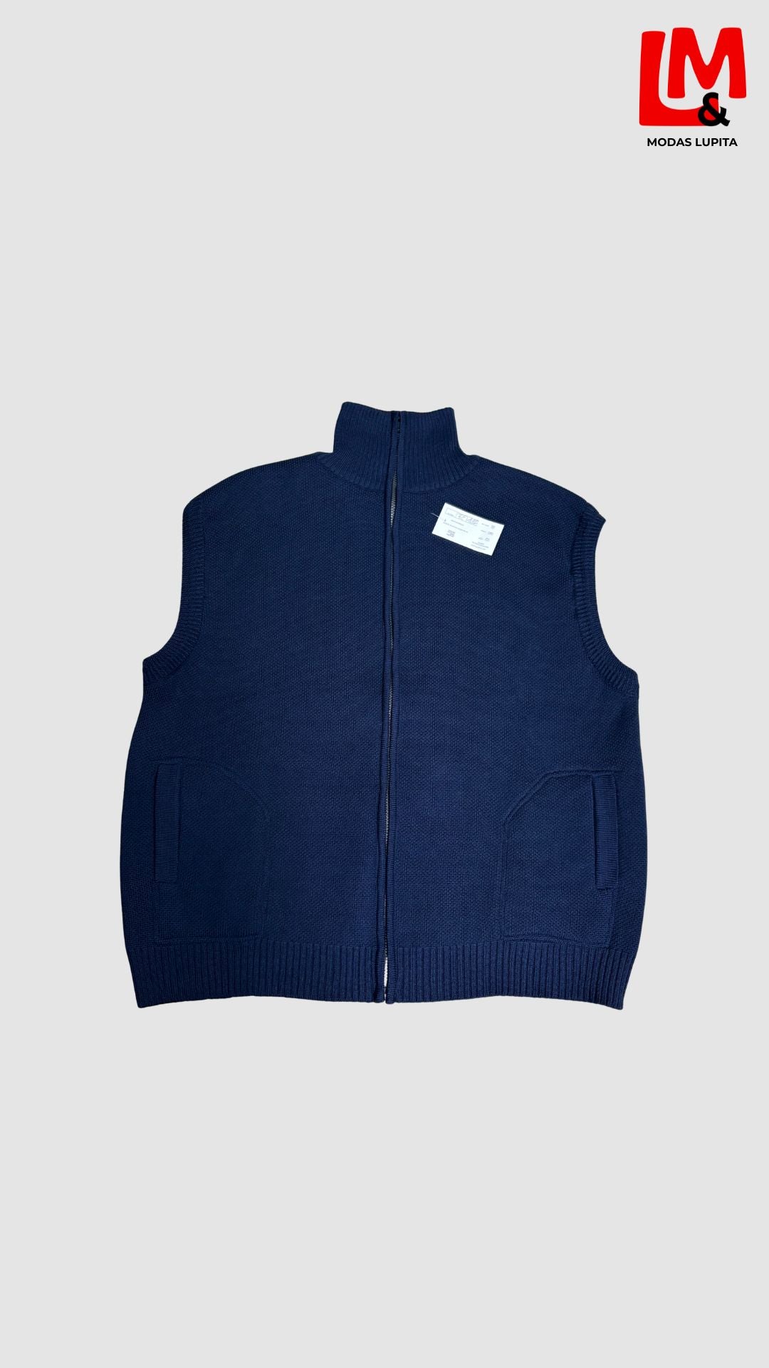 Chaleco tejido con cierre