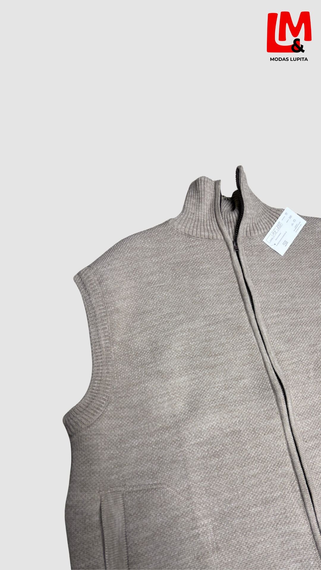 Chaleco tejido con cierre