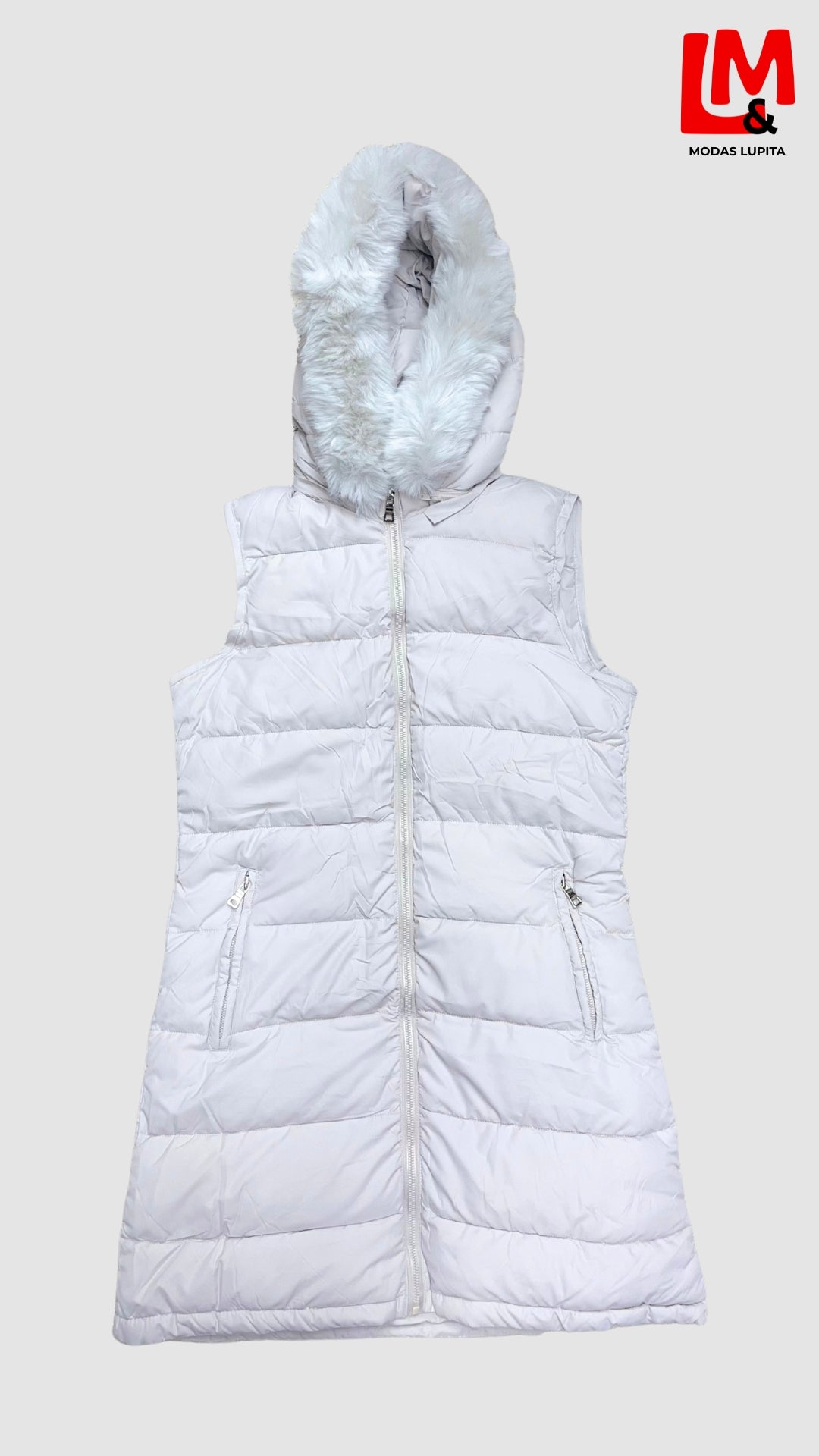 Maxi chaleco con gorro