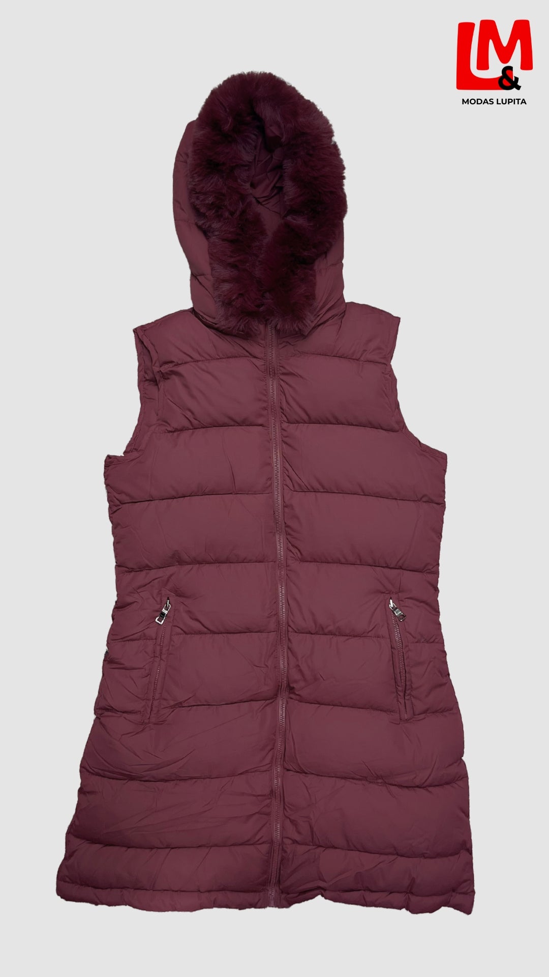 Maxi chaleco con gorro