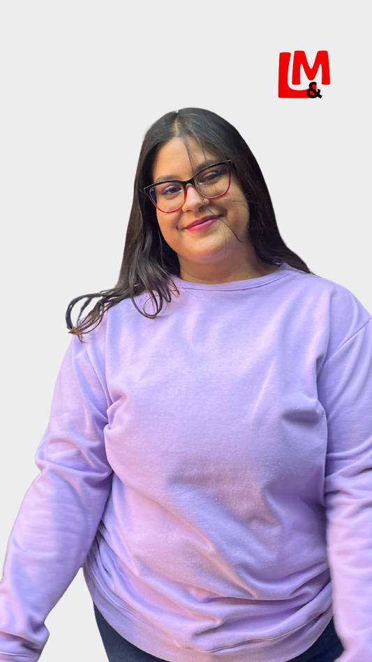 Sudadera cuello redondo