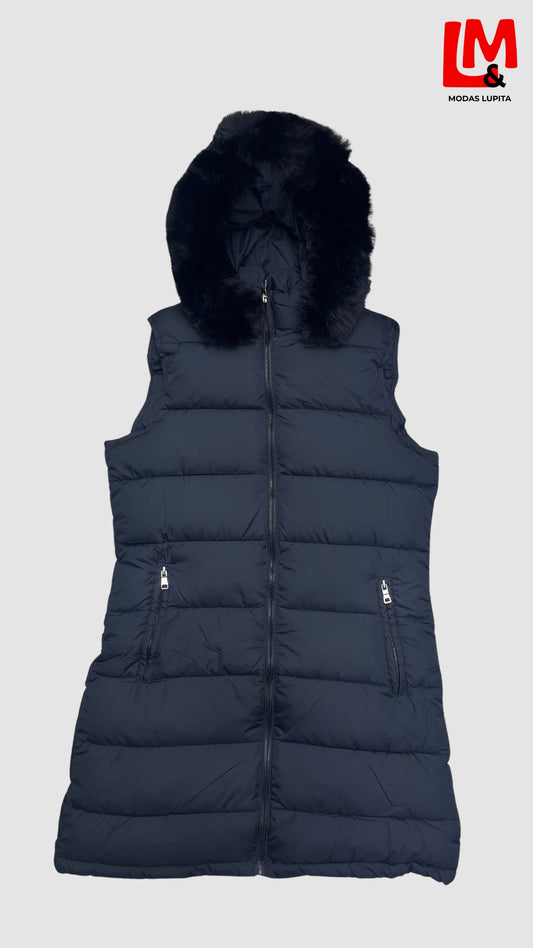 Maxi chaleco con gorro