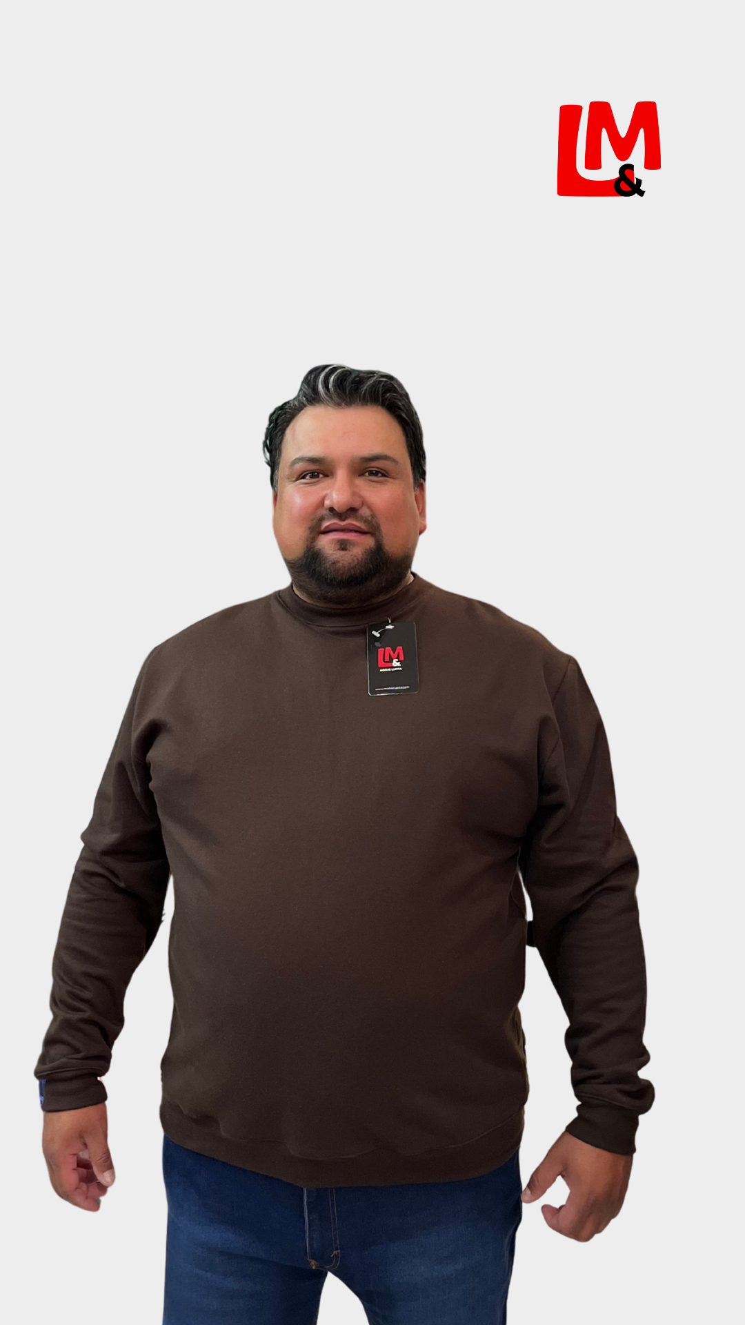 Sudadera cuello redondo